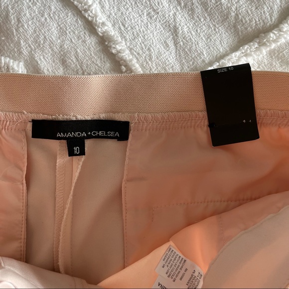 Amanda + Chelsea Cotton Blend Capris Pants Trousers Pants Pockets NWOT Size 10 - Picture 3 of 7
